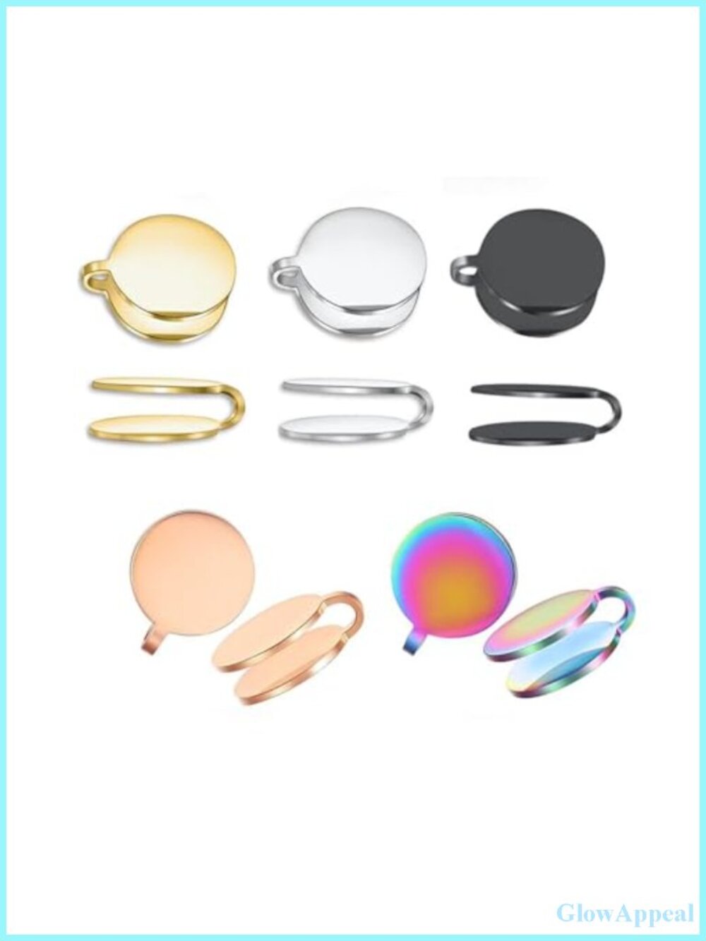 Keloid Pressure Earrings, Stainless Steel Clip On Non-Pierced Earrings for